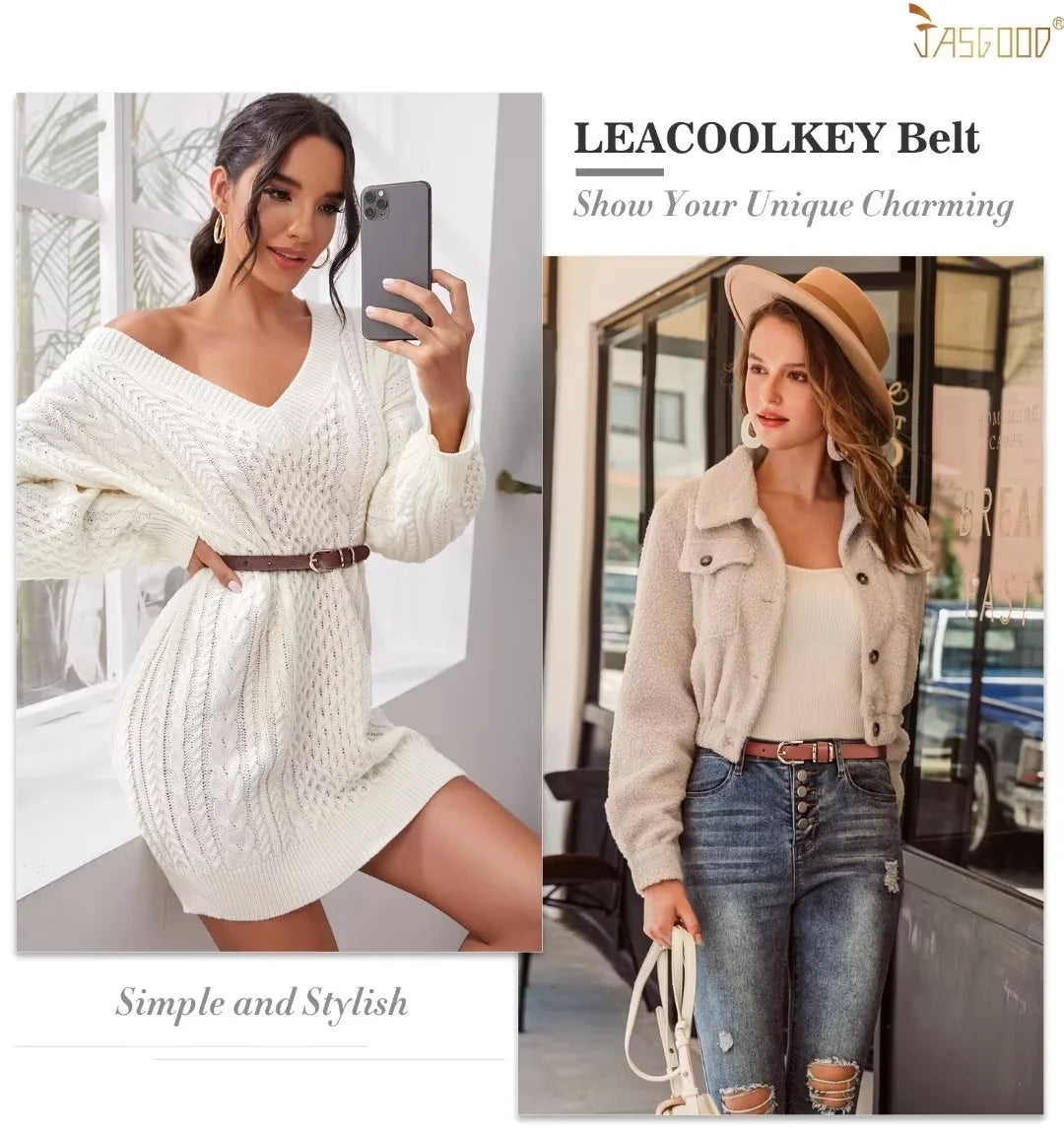 4Packs Women'S Skinny Leather Belt Thin Waist Belts for Pants Jeans Dresses