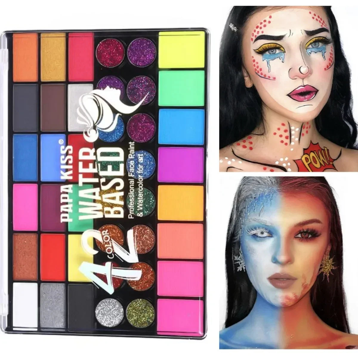Face Body Painting Make up Face Color Eye Shadow Easy to Clean Makeup Body Paint Festival Halloween Makeup Body Paint Wholesale