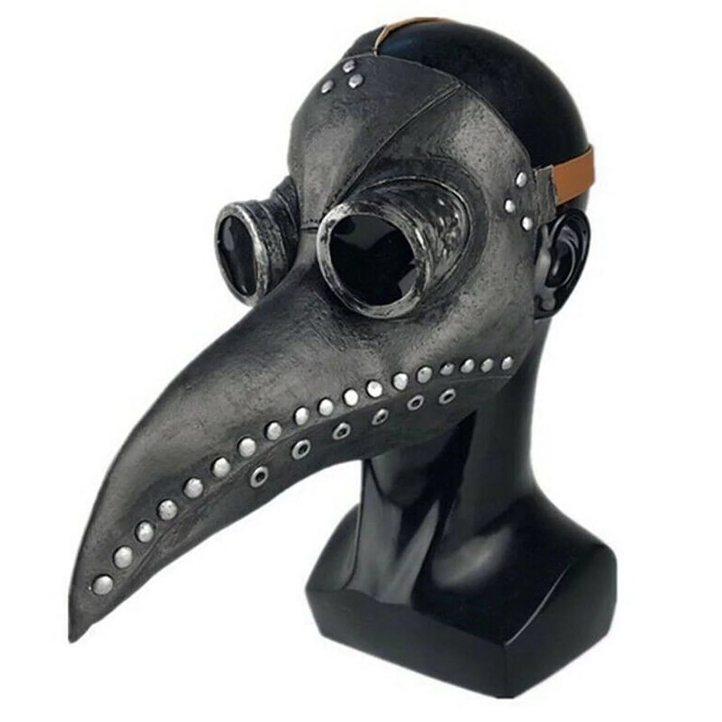 Plague Doctor Costume Bird Long Nose Beak PU Leather Steampunk Beak Party Costume Props Supplies