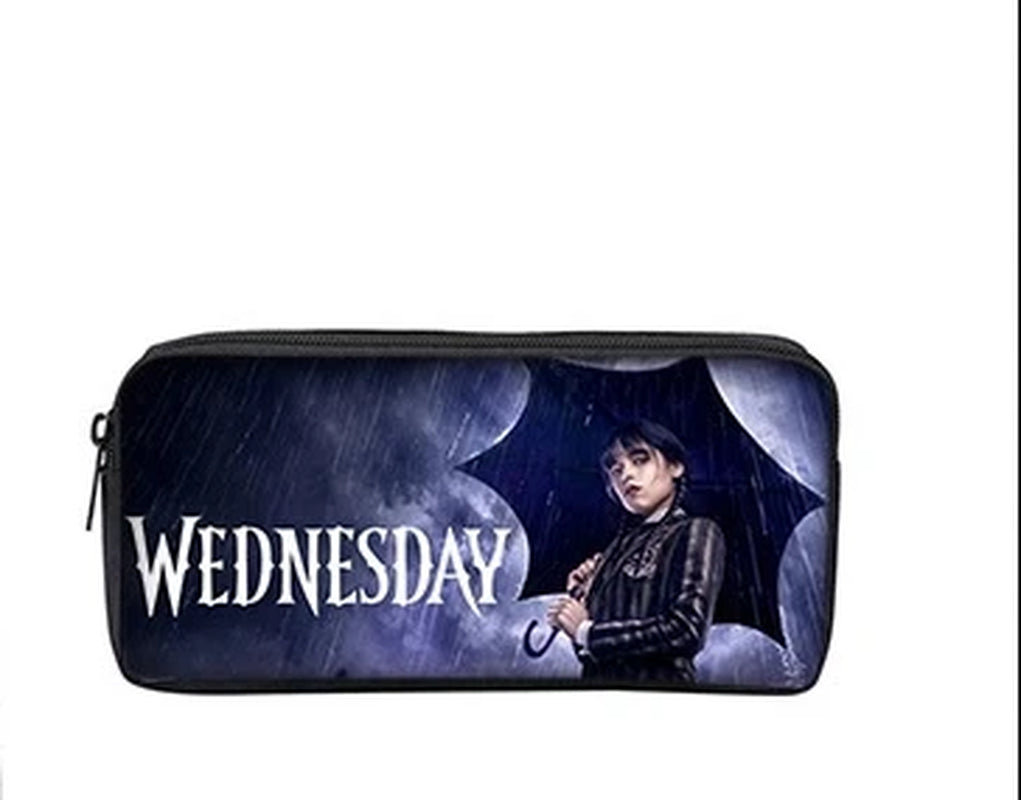 Wednesday Addams Backpack Wednesday School Bag with the Same Style Primary School School Bag Children'S Backpack Meal Kit