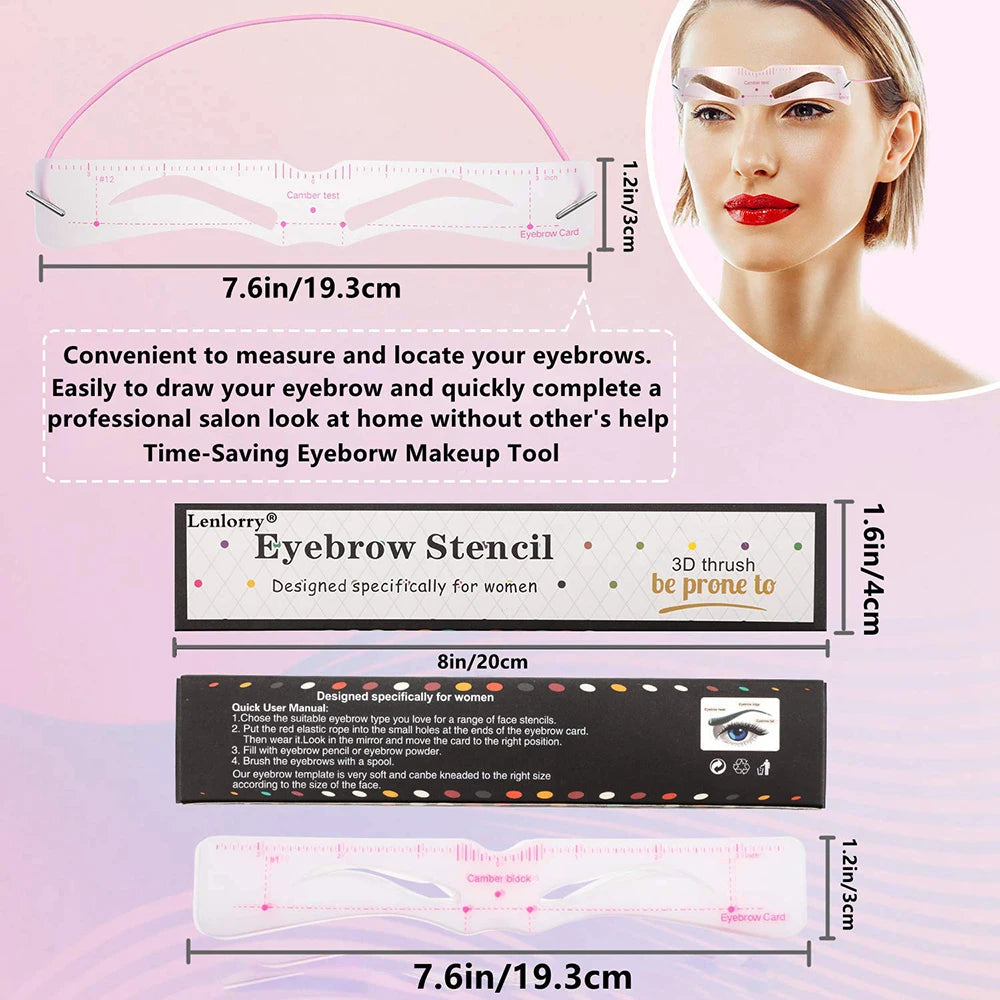 Grooming Shaping Balanced Template Eyebrow Makeup Magic Eye Brow Class Drawing Guide Eyebrow Stencil Card Template Helper