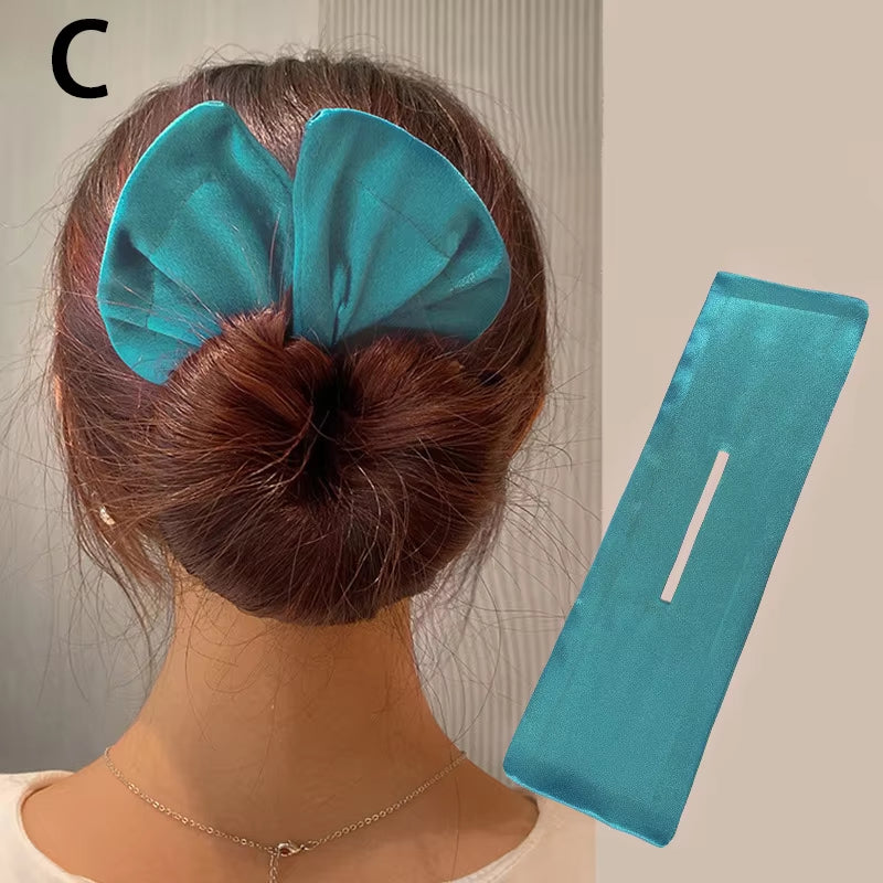 Fashion Magic Twist Clip Lazy Headband Hair Braider Curler Bow Barrette Elegant Donut Bun Maker Tool Scrunchies Hair Accessories