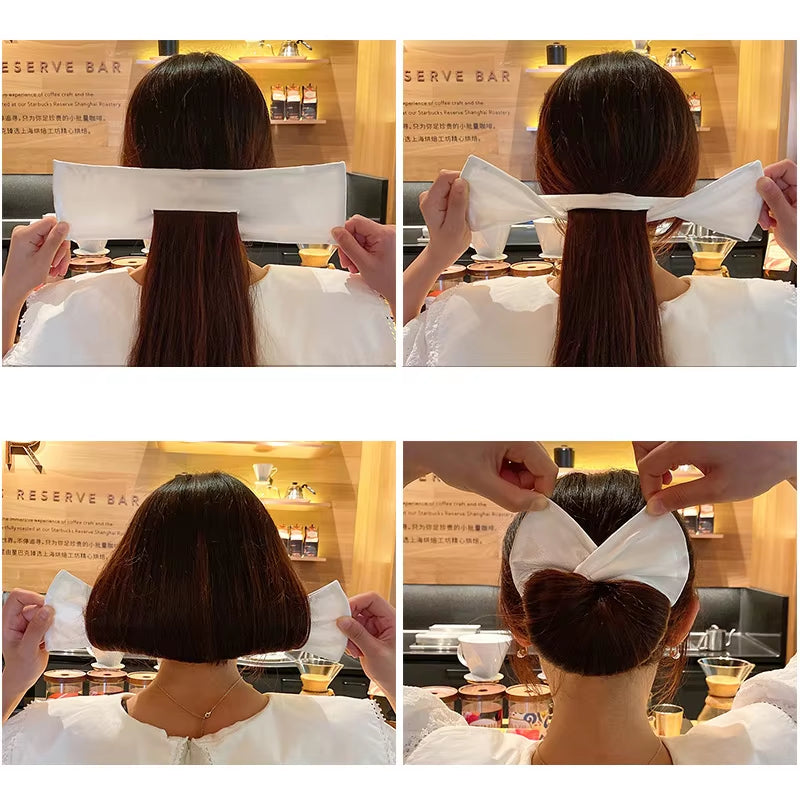 Fashion Magic Twist Clip Lazy Headband Hair Braider Curler Bow Barrette Elegant Donut Bun Maker Tool Scrunchies Hair Accessories