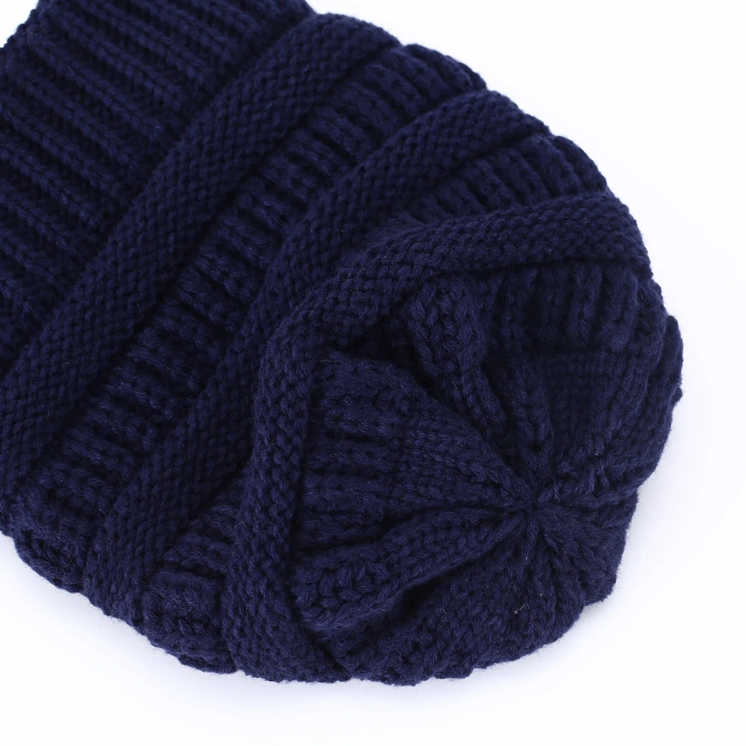 Women Men'S Knitted Beanie Hat Skull Baggy Chunky Messy Ski Winter Cap